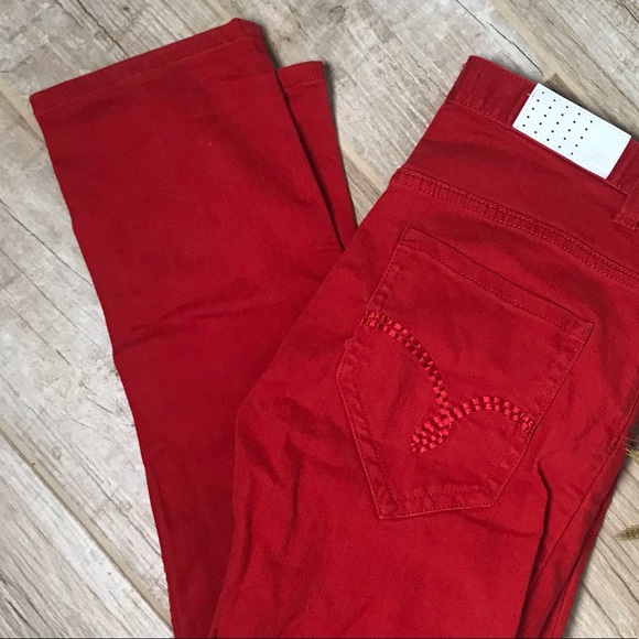 Triple Thread Red Jeans 32/30 - Picture 2 of 10